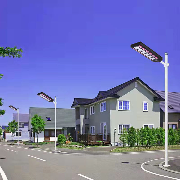 Cross border new RGB solar street lamp solar courtyard lamp road atmosphere RGB colorful street lamp intelligent sensing