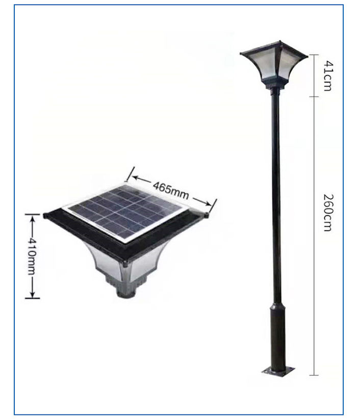 Solar garden light outdoor LED street light landscape lawn road landscape light outdoor lighting support customization