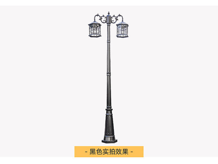 Lampu jalan matahari diluar LED Garden Villa penonton air masyarakat Eropa panjang luar retro lampu halaman tiang tinggi