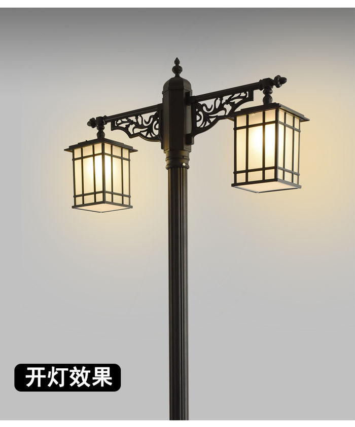 Residential garden villa street lamp household outdoor landscape Chinese street lamp outdoor waterproof 3M LED street lamp