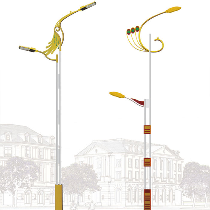 Éclairage routier extérieur lampadaire routier 6 m 7 m 8 m lampadaire routier lampadaire Moyen - haut lampadaire intégré lampadaire commun lampadaire routier lampadaire