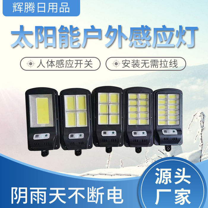 The manufacturer supplies solar Induction street lamp, outdoor garden courtyard solar lamp, human body induction lamp