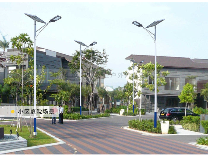 A gyártó vidéki LED napelemes utcai lámpákat gyárt, 6m 30W integrált indukciós kültéri mérnöki világítás utcai utcai lámpákat
