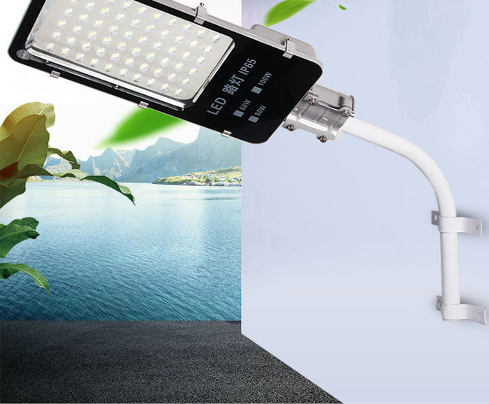 LED street lamp 220V square community courtyard lamp cap waterproof cantilever pole outdoor lamp new rural road lamp
