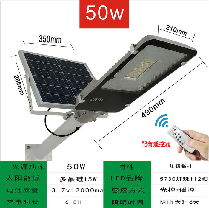 Éclairage de rue intégré à l-énergie solaire