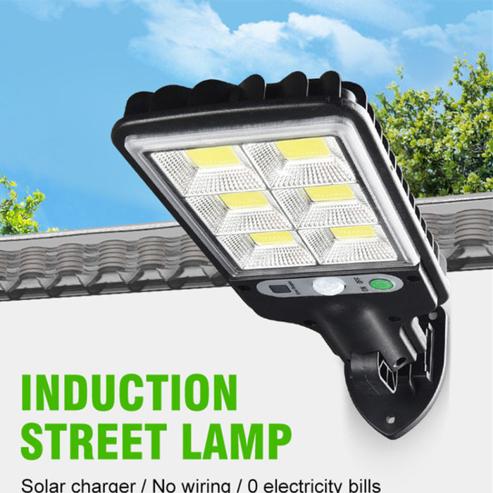 Nieuwe outdoor solar straatlamp waterdichte inductie binnenplaats lamp draaibare beugel tuinlamp wandlamp nieuw platteland