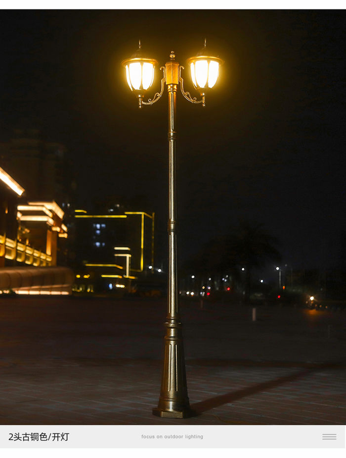 Lampada di paesaggio impermeabile della lampada di terra europea del giardino all-aperto della villa della comunità della strada pubblica