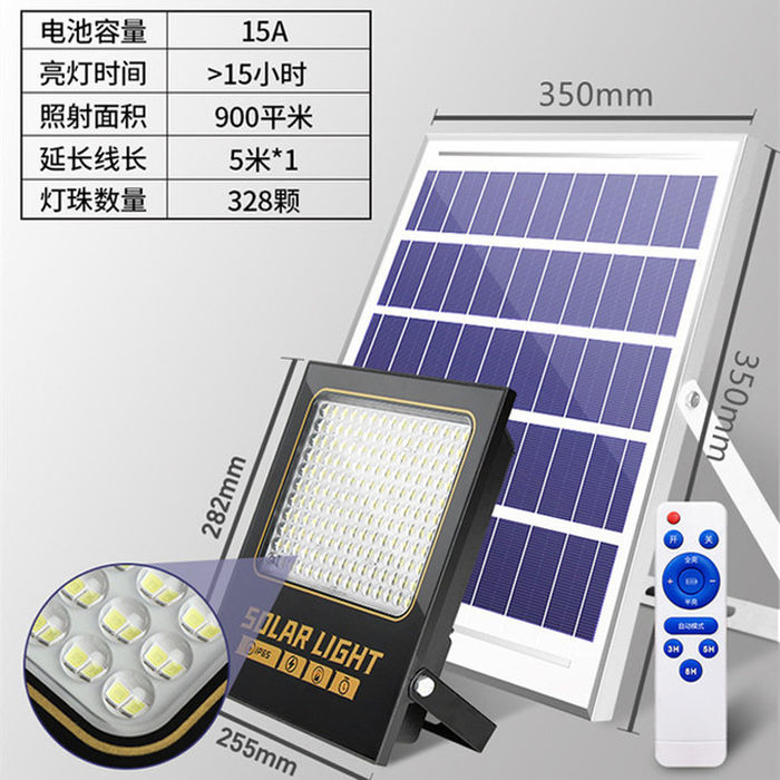 Solar projektion lampa utomhus innergård spotlight hushålls vattentät belysning lampa automatisk ny landsbygd super ljus efter mörkret