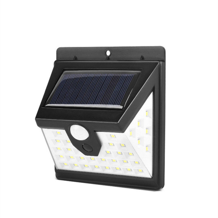 Lámpara solar al aire libre lámpara de pared de inducción corporal 40led lámpara de jardín impermeable lámpara de jardín de tres funciones lámpara de paisaje