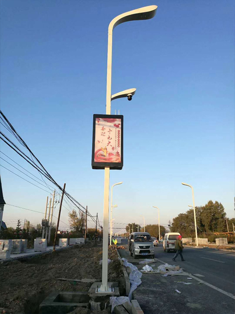 Installation case of smart street lamp in a street in Dalian