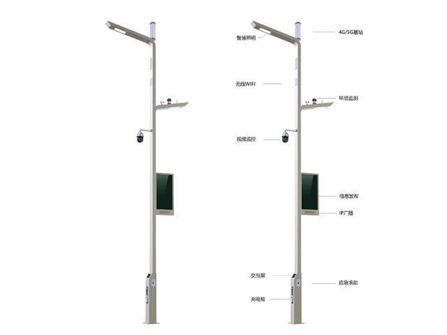 Smart Straßenlaterne LED Straßenlaterne mit WiFi Ladepfahl