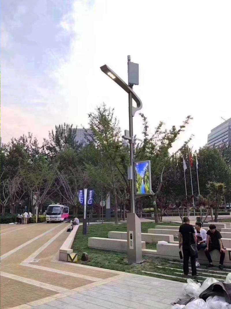 Installation case of wisdom road in a square in Jiaxing, Zhejiang