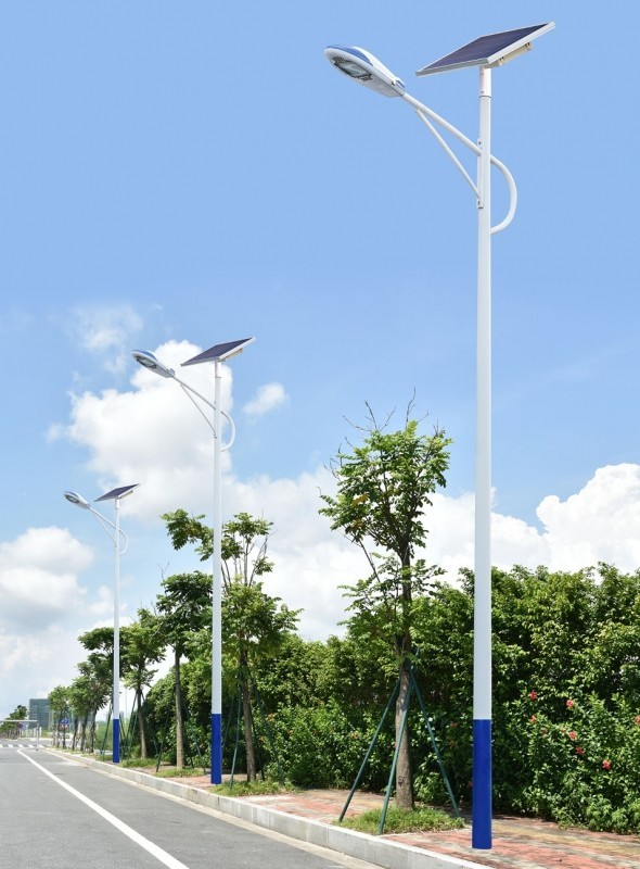 Integrated new solar outdoor road lighting