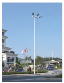 Street lamps for high pole lighting of schools in urban scenic spots, and high pole lights for lifting in outdoor basketball square
