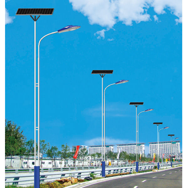 Various styles of LED solar street lamps