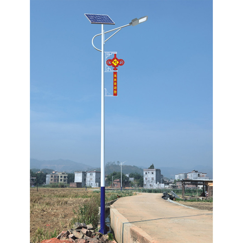 Solární pouliční lampa, venkovní LED integrovaná pouliční lampa