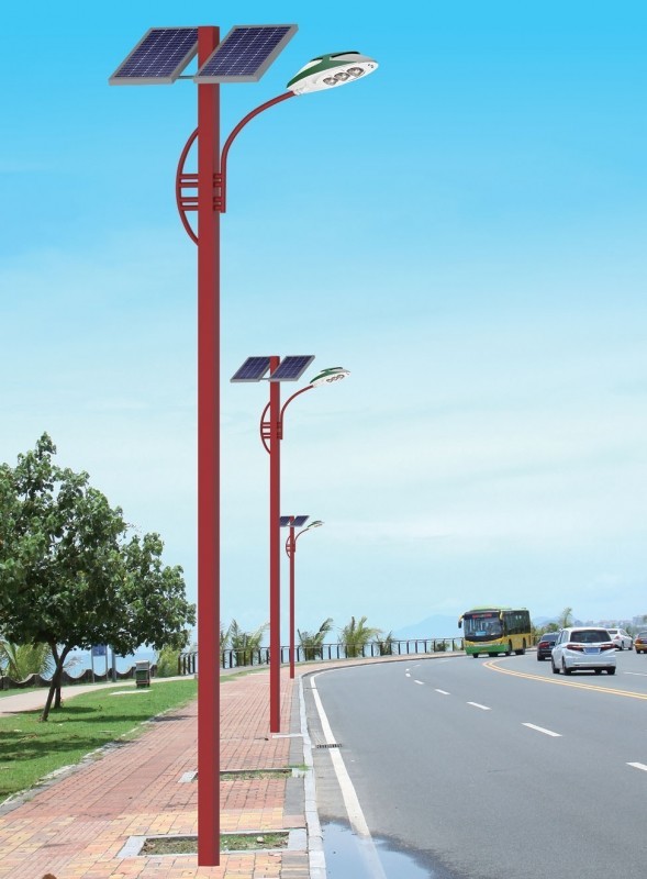 Solar street lamp, road lamp, waterproof outdoor LED street lamp