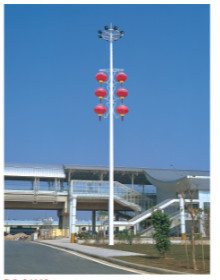Square high pole lamp, outdoor lifting high pole lamp