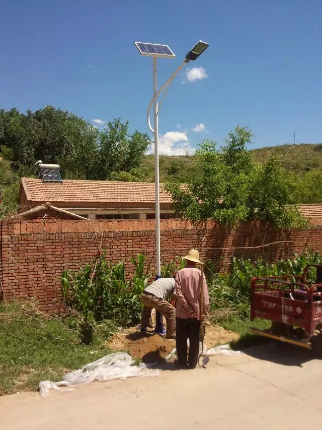New rural solar street lamp project, LED street lamp source manufacturer
