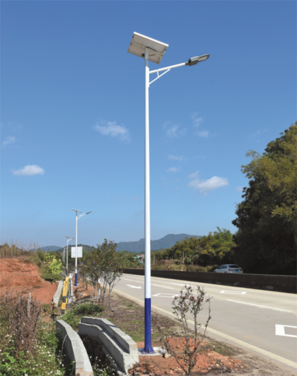 Lâmpadas de rua de iluminação impermeável ao ar livre, lâmpadas de rua solares para construção de estradas