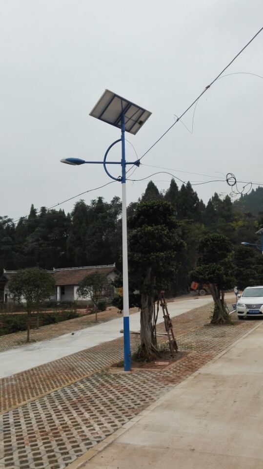 Noul proiect de lampă stradală solară rurală, lampă stradală cu LED