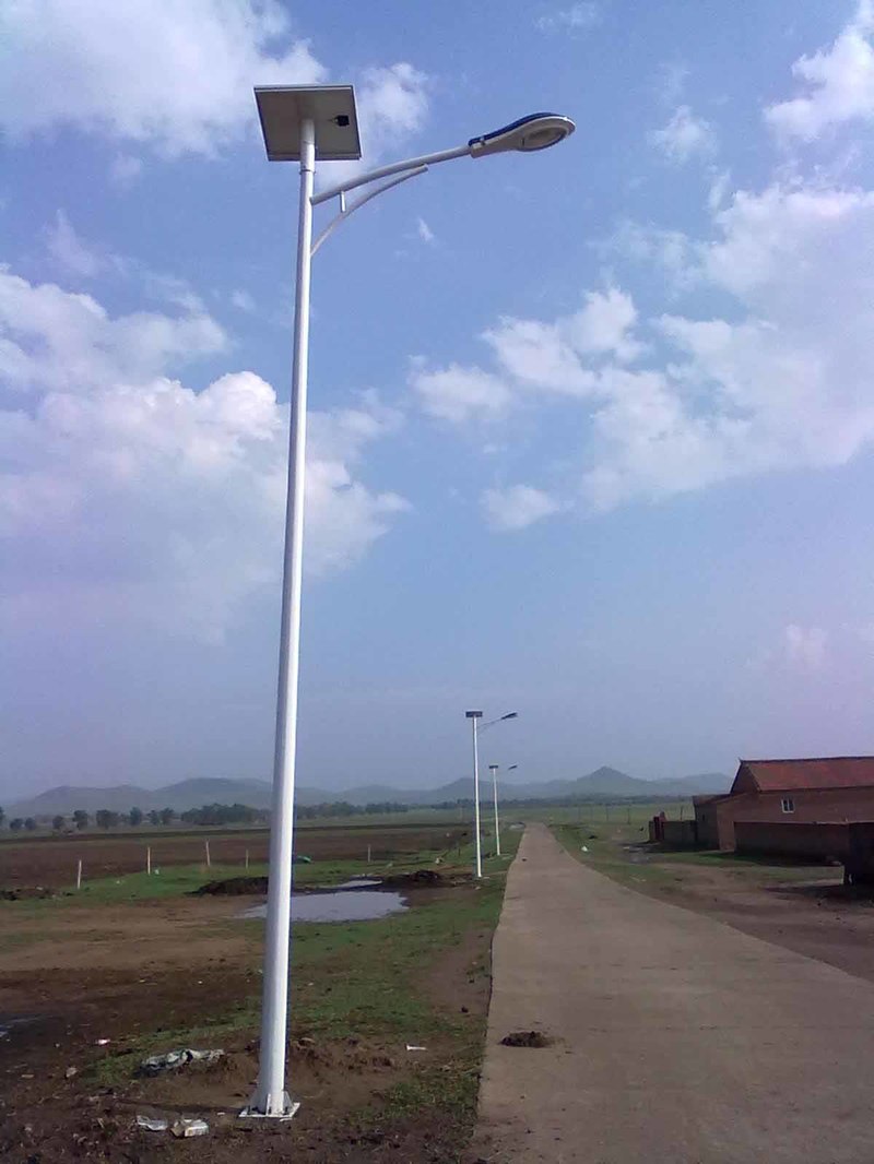 New solar outdoor lighting street lamp, solar street lamp project