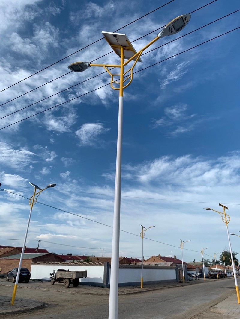 Национална соларна улична лампа на ветрот, надворешна LED улична лампа