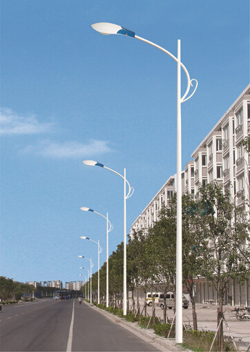 Lampu jalan LED luar mudah modern, lampu jalan surya