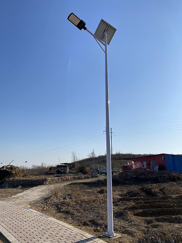 Beautiful rural solar street lamp, outdoor road lamp