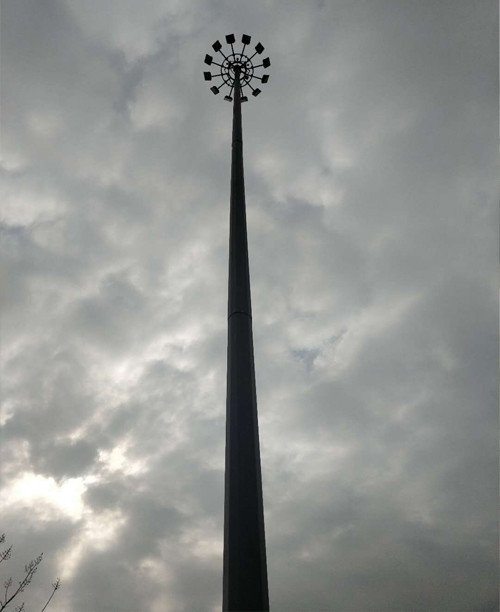 Prerez visoko polno svetilko projektni primer, stadionska kvadratna visokopolna svetilka