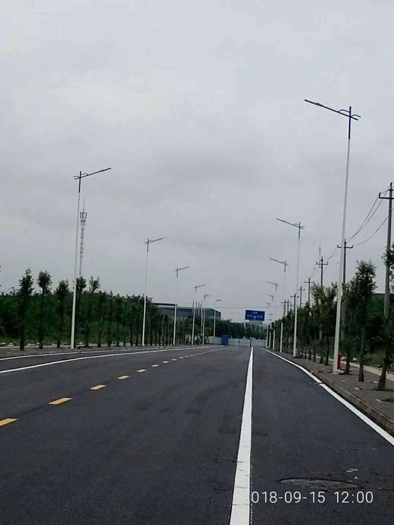 Baustellenzeichnung des Straßenlaternenprojekts, LED Solar Straßenlaterne