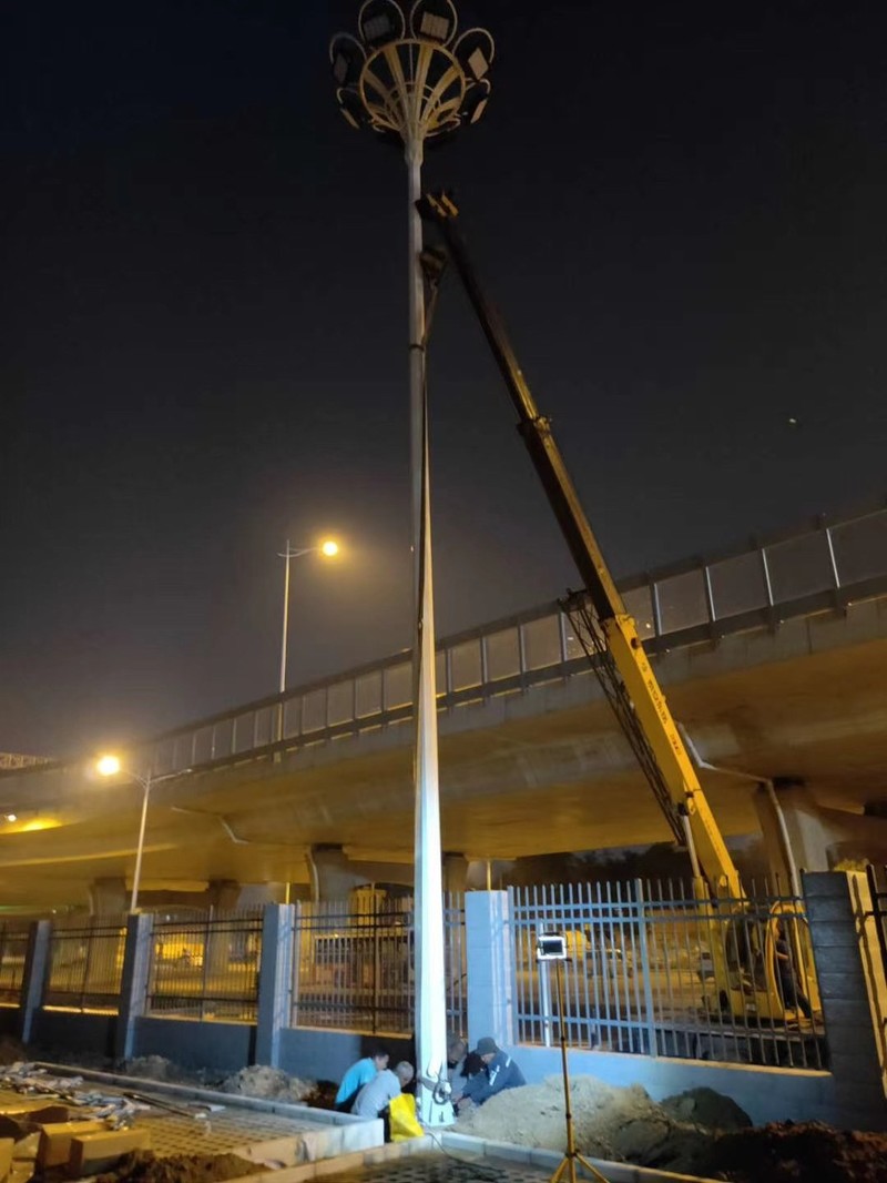 Installazione alta della lampada del palo, lampada del campo da basket, lampada di proiezione