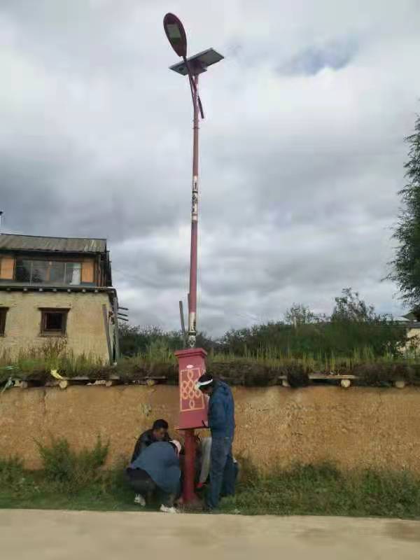 Case of Tibetan solar street lamp project in Shangri La New Countryside