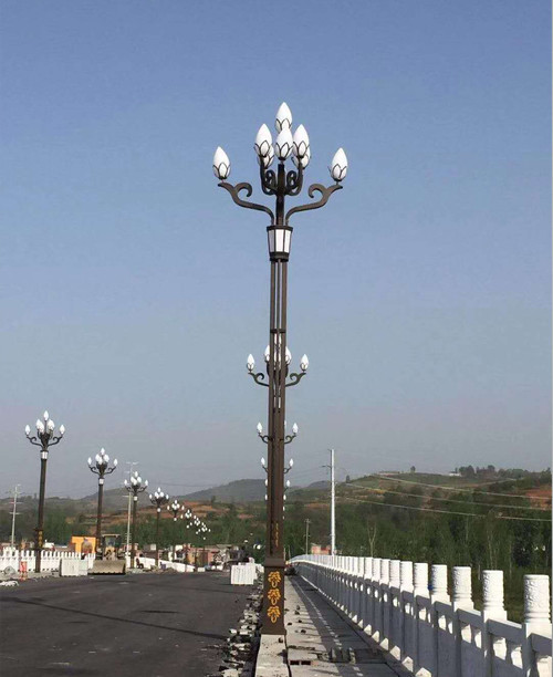 LED street lamp, quadruplet Huadeng installation case