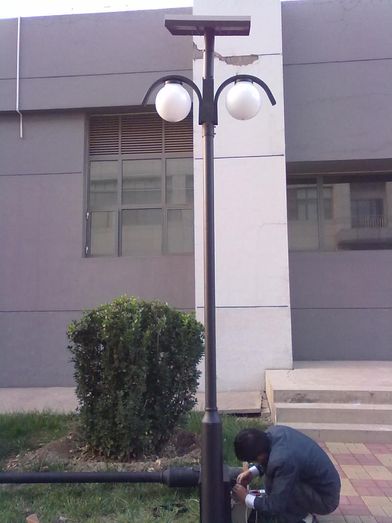 LED landscape light, Solar Yard Light Project