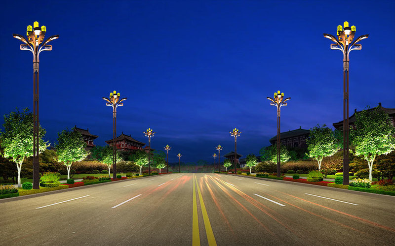 LED visoka luka, napolju lampa, ulična lampa na zajedničkom kvartu, scenično mesto, Yulan Zhonghua lampa