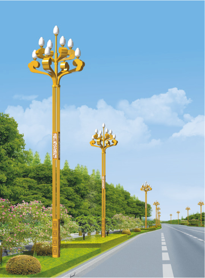 Zhonghua svetilka občinski inženiring Plaza Park velika ulična svetilka, LED zunanja svetilka, cestna razsvetljava