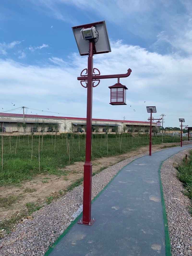 Solar landscape lamp, gamall vatnsöryggislamp fyrir utan garðinn