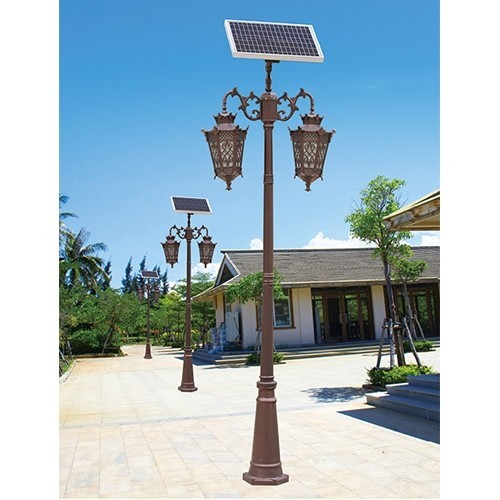 Square community characteristic landscape street lamp, Chinese Hibiscus lamp