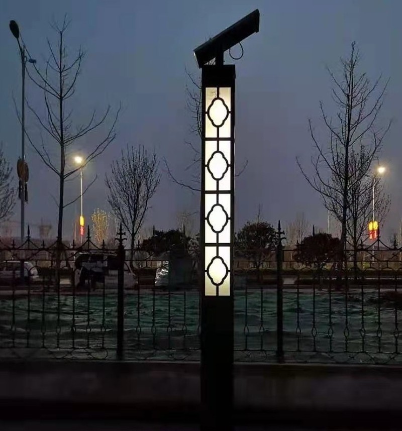 Proyecto de iluminación de la luz solar del paisaje y la luz del patio en el campus