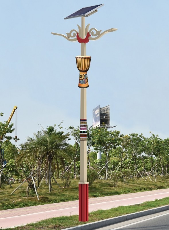 Moderna jednostavna parkska zajednička vrtna lampa