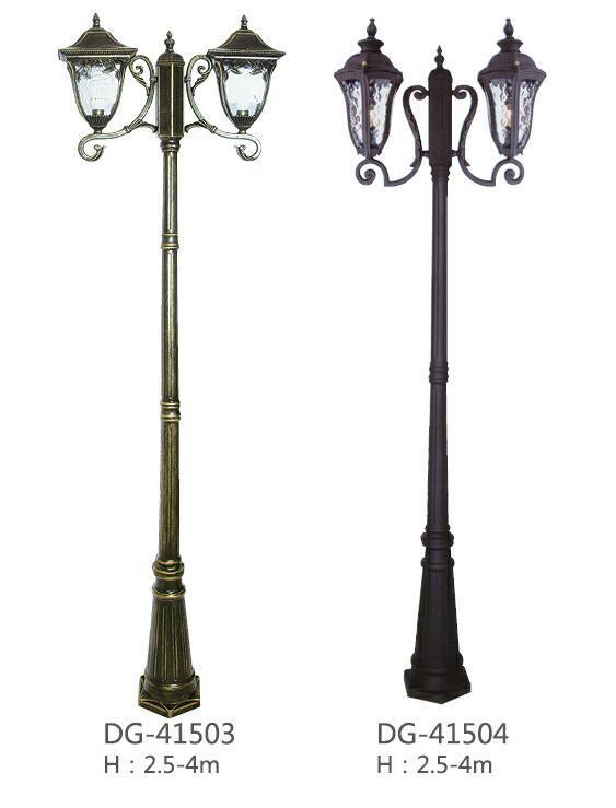 3м градинска лампа от желязо за вила в европейски стил