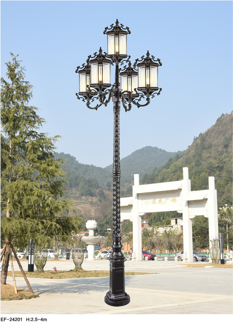 Ang precision LED cast aluminum European outside courtyard lamp