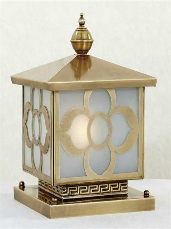 Garden column head lamp low column wall lamp