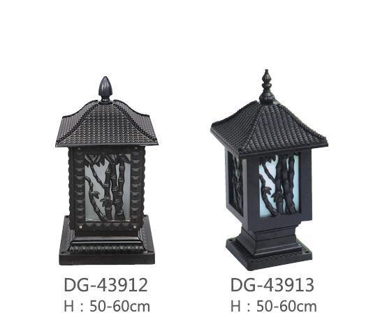 Solar column head lamp outdoor enclosure lamp