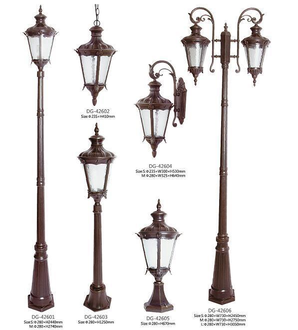 Evropský styl retro komunitní pouliční lampa krajinná lampa