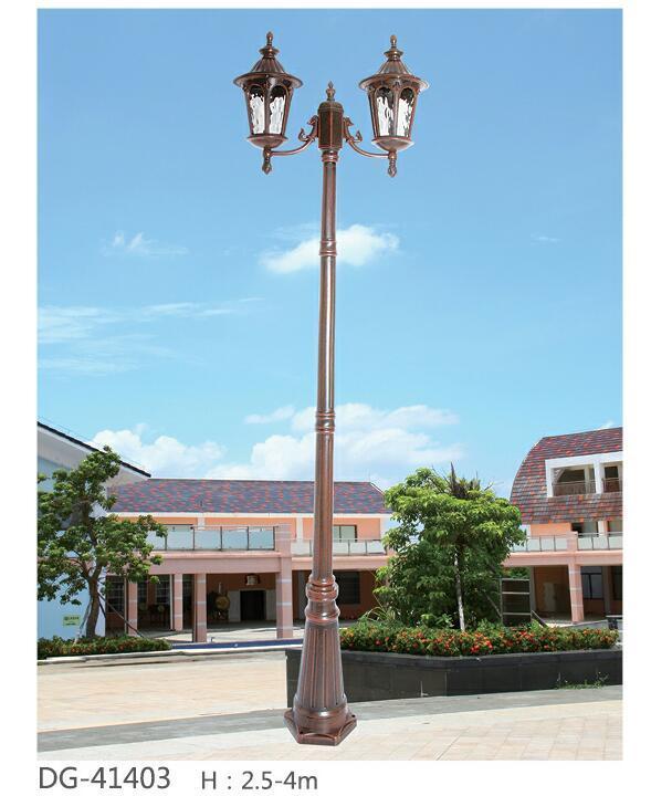 European style Park Villa Community double headed 3M street lamp high pole lamp