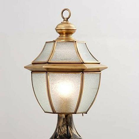 European style all copper wall lamp courtyard wall lamp
