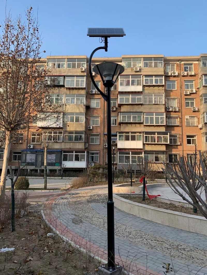 Reconstruction of solar street lamps in old residential areas in Hebei