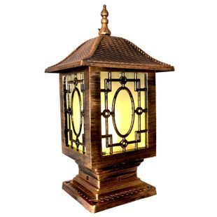 Vízálló egyszerű udvari ajtóoszlop tájképes lámpaoszlop fényszóró